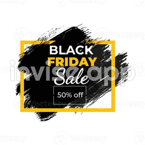 Black Friday Sale Inscription Design Template Black Friday Banner - Black Friday Banner Background