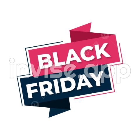 Illustration Of Black Friday Sale Banner On Transparent, Black Friday - Black Friday Banner Design