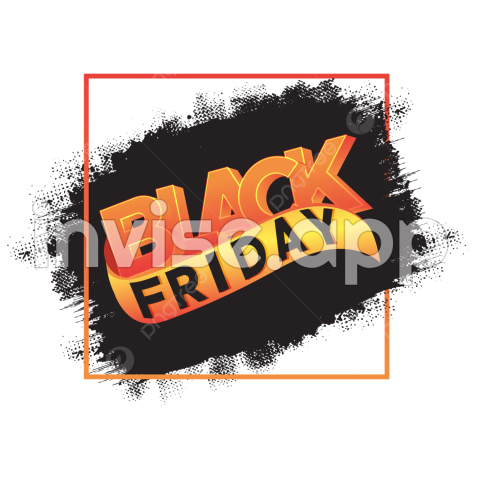 Black Friday Banner Design - Black Friday Brush Banner Vector, Black Friday, Black Friday Poster