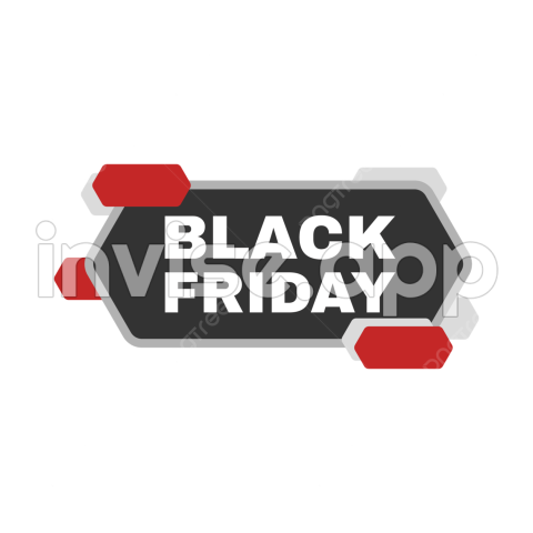 Black Friday Banner In Hexagon Shape For Promotion, Sale, Friday, Offer - Black Friday Homepage Banner