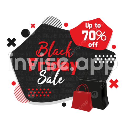 Flat Design Black Friday Sale Banner, Sale, Discount, Black Friday - Black Friday Foto