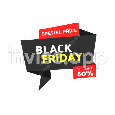 Cartaz Promoção Black Friday - Modern Label Black Friday Vector, Black Friday, Modern Black Friday