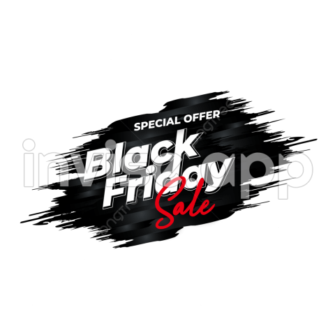 Brazil Black Friday - Black Friday With Brush Banner, Black Friday Sale, Brush, Black Friday