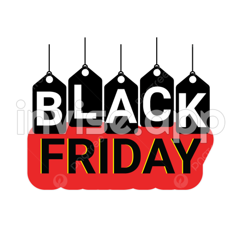 Black Friday Sale Clip Art - Black Friday Clipart Transparent Background, Black Friday Offer Image