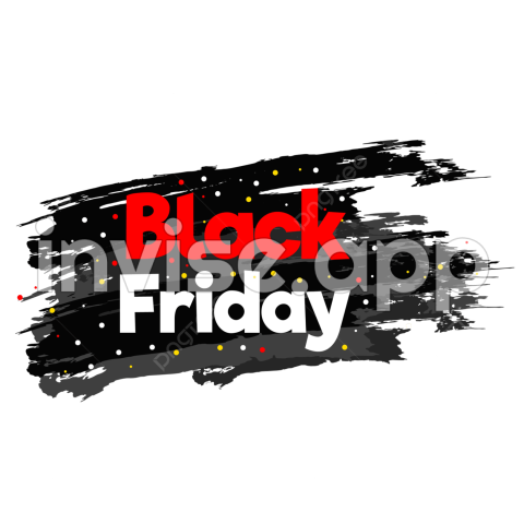 Black Friday - Black Friday Confetti Vector Art , Black Friday Transparent