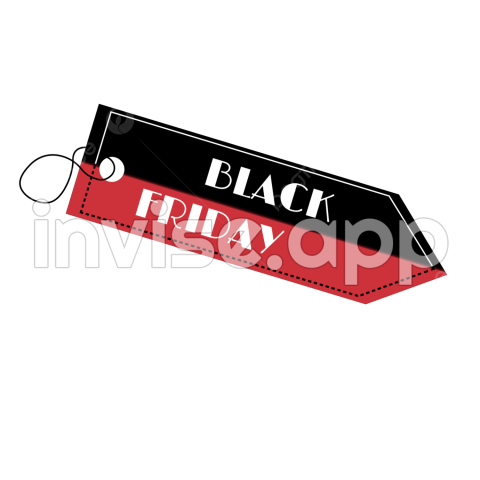 Black Friday Day Clip Art - Black Friday Tag Red And Gradient Banner Transparent Background, Black