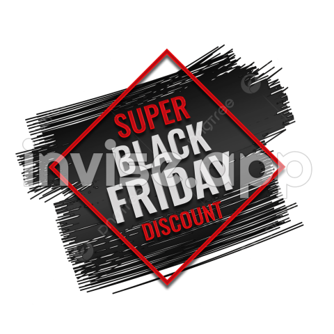 Black Friday Clip Art - Black Friday Sale Red Clipart Transparent, Friday Clipart, Black