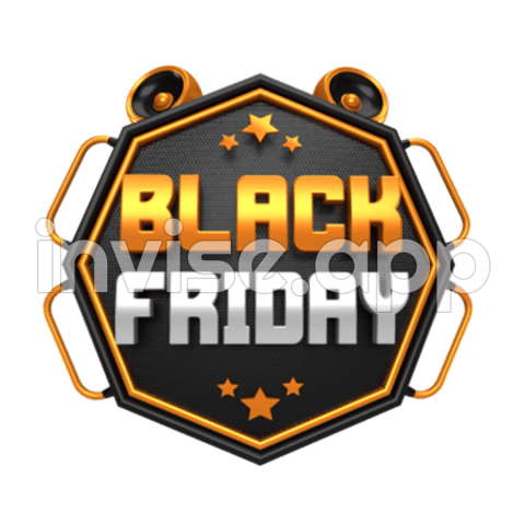 Black Friday 3D Logo For Composition, Black Friday 3D, Black Friday - Early Black Friday Deals