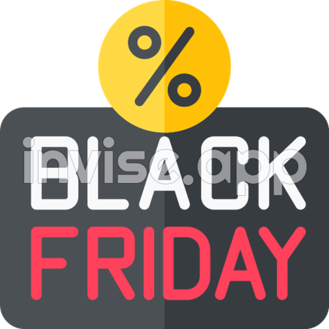 Black Friday Generic Flat Icon - Black Friday Icon