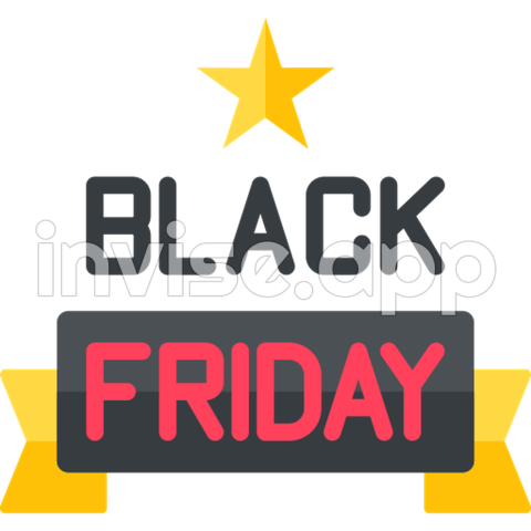 Black Friday Generic Flat Icon - Black Friday Template