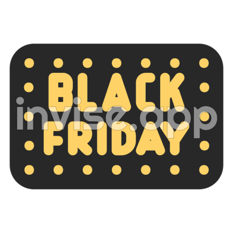 Black Friday Generic Flat Icon - Black Friday Shape Logo