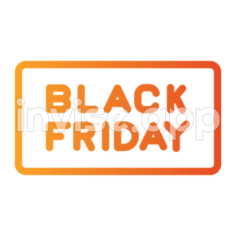 Black Friday Generic Gradient Icon - Friky Friday Icon