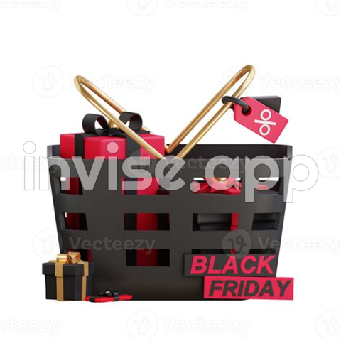 3D Black Friday Icon 14972861 - Black Friday Promotion Icon