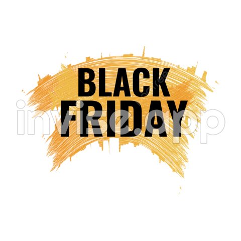 Black Friday Vector - Modern Black Friday Vector With Golden Grunge Style, Black Friday