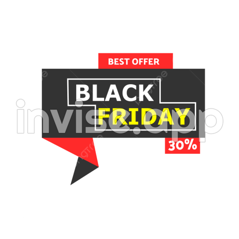 Black Friday Vector - Simple Label Black Friday Vector, Black Friday, Label Black Friday