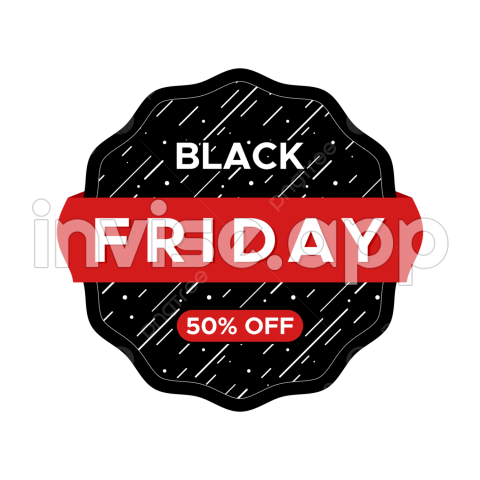 Black Friday Vector - Black Friday Sale Badge Banner Vector, Black Friday, Black Friday Badge