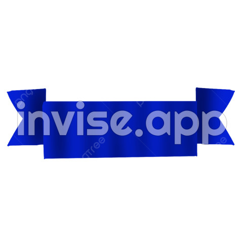 Big Blue Label, Blue, Label, Ribbon Transparent Clipart Image And - Blank Sticker Labels