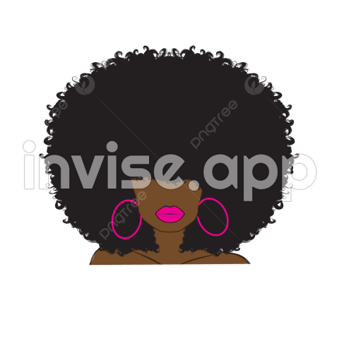 Image Of A Black Girl - Afro Hair Vector Design Images, Afro Hair Girl, African Girl, African