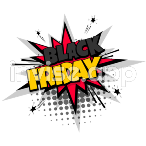 Arte Black Friday - Comic Text Bubble Pop Art Black Friday Comic, Funny, Chat, Dot