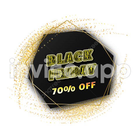 Arte Black Friday - Black Friday Black And Gold Texture Label, Black Friday, Black Gold