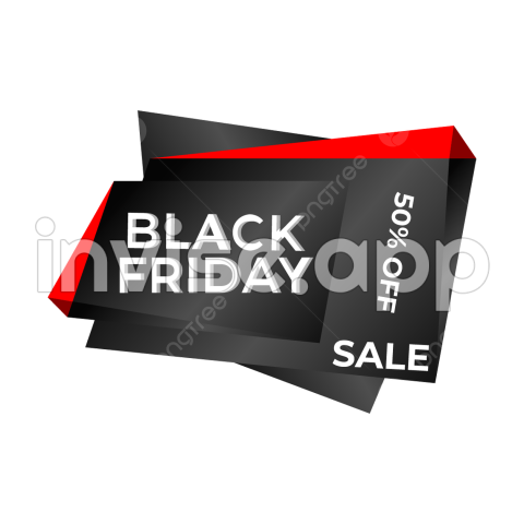 Creative Element Vector Art , Black Friday Creative Shape Elements - Blick Art Black Friday