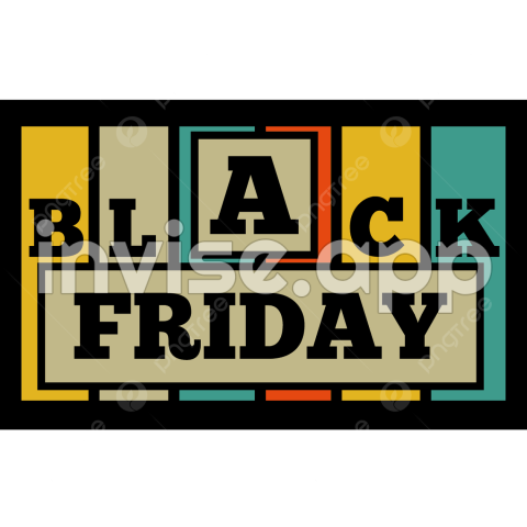 Blick Art Black Friday - Black Friday, Black, Friday, T Shirt And Vector With Transparent