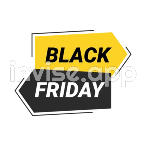 Black Friday Ad - Black Friday Flyer Illustration, Black Friday Label, Black Friday Nag