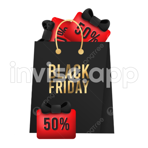 Black Friday Shopping - Black Friday Shopping Clipart Vector, Black Friday Discount