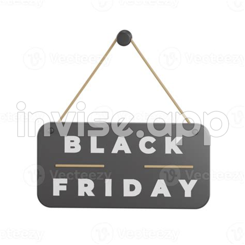 3D Black Friday Shopping Board 14033744 - Black Friday Shopping