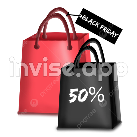 Shopping Bag With Black Friday Text, Shopping, Bag, Black Friday - Black Friday Mall Shopping