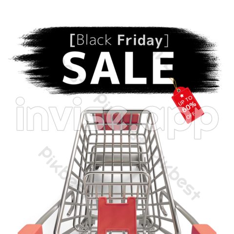 Shopping Cart Black Friday Label Promotion Element Images Psd - Good Black Friday Sales