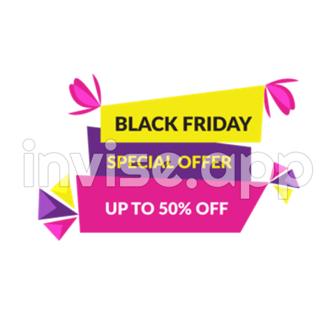 Black Friday Azul - Colorfull Black Friday Special Shopping Sale Banner Vector Design