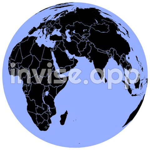 Background Azul E Preto - Globo Preto E Azul Transparente Stick