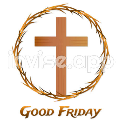 Religious Good Friday Christians Cross Thorn Vector, Good Friday, Good - African American Religious Friday