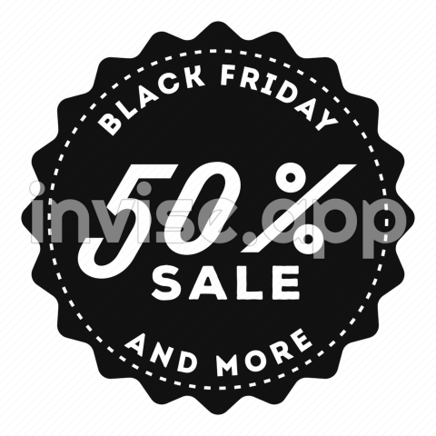 Black Friday Badge - Badge, Black Friday, Discounts, Labels, Prices, Promotions Icon