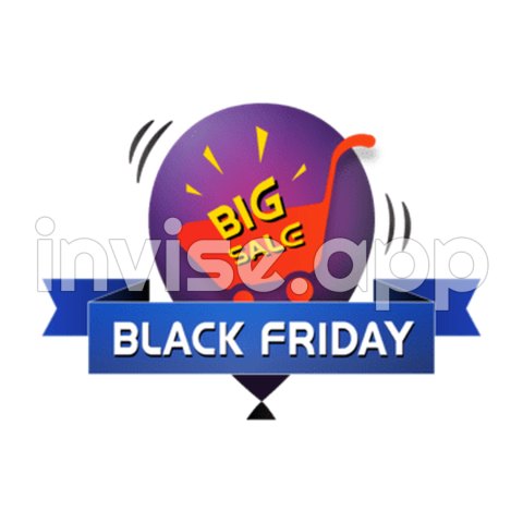 Black Friday Badge Vector Hd Images, Black Floating Badge For Black - Black Friday Badge