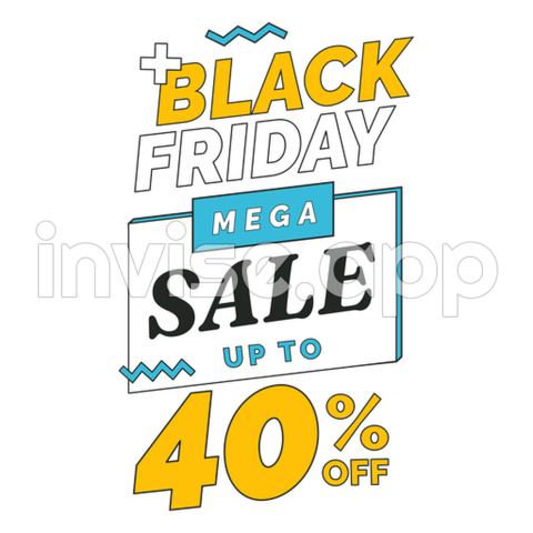 Black Friday Badge - Black Friday Badge 40% Off Vector For Free Download Freeimages