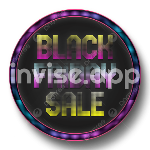 Black Friday Special - Black Friday Special Offer Lighting Round Frame, Black Friday, Round