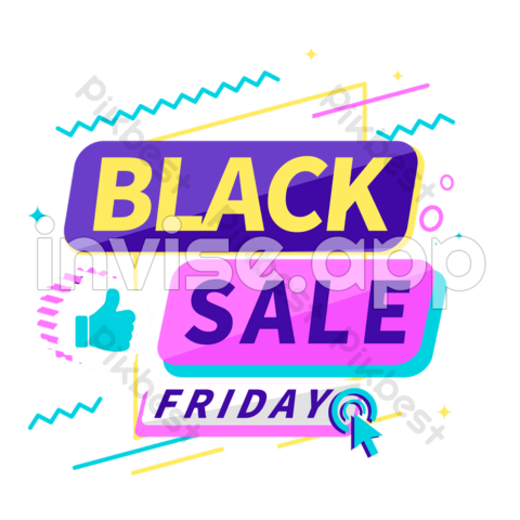 Black Friday Promotion Icon - Black Friday Promotion Label Color Bright Icon Images Psd Free