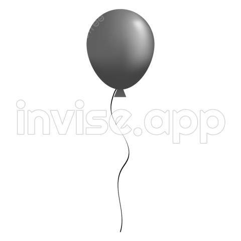 Black And Grey Balloons - Vector Of Gray Balloon For Decoration, Balloon, Gray Ballon, 3D