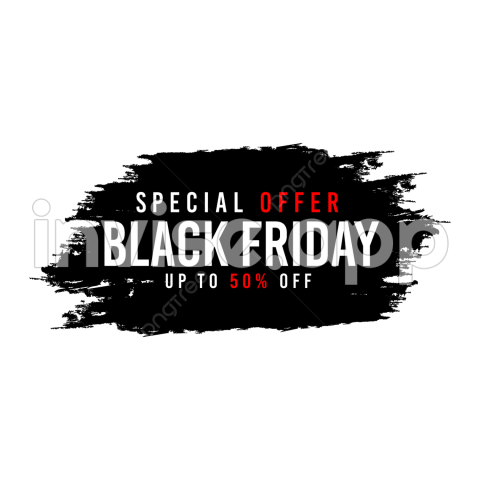 Black Friday Brush Banner Background, Black Friday, Brush Banner - Black Friday Background