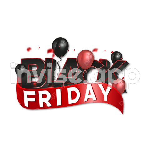 Black Friday Sale Poster Design With Celebration Balloons Vector, Black - Black Friday Poster Background