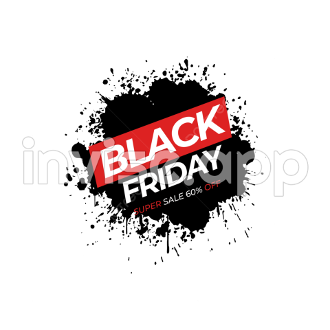 Black Friday Poster Background - Black Friday With Watercolor Brush, Black Friday, Black, Brush And