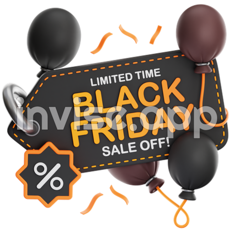 Black Friday Balloons - 27,488 3D Black Balloon Illustrations Free In , Blend, Gltf