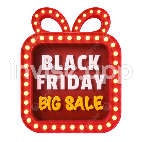 Black Friday Gift Box Light Title, Black Friday, Title, Gift Box - Gift Card Black Friday Sales