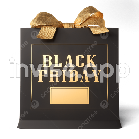 Black Friday Gifts - Black Friday Gift Box Header, Black Friday, Title, Bow Transparent