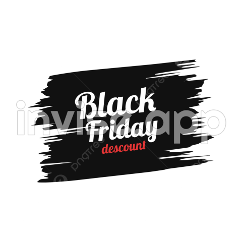 Black Friday Template Free - Black Friday Brush Stroke Vector Shape, Black Friday, Brush Stroke