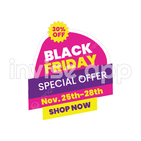 Black Friday Design - Colorful Black Friday Sales Banner, New Black Friday Design, Black