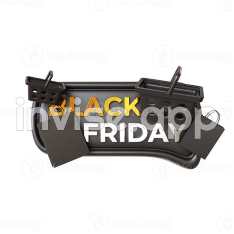 3D Black Friday Sign 11191486 - Black Friday Vector