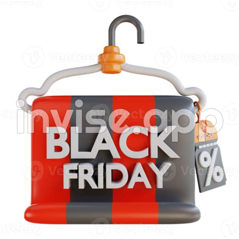 Black Friday Flyer - Free 3D Illustration Black Friday Flyer 13822234 With Transparent